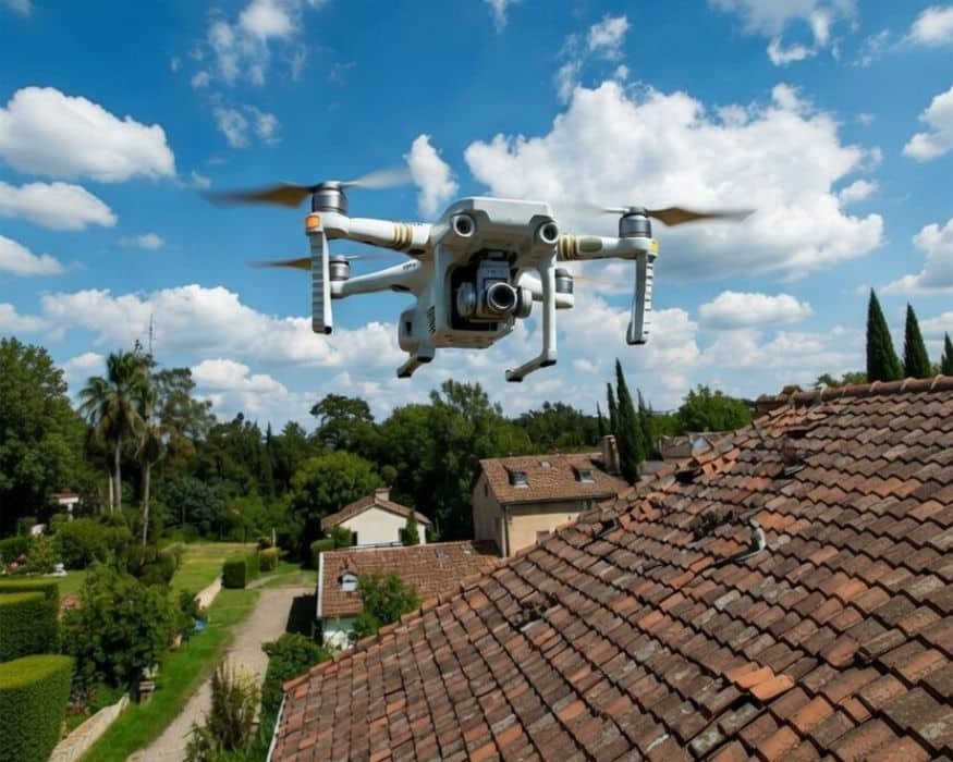 vérification de toiture par drone dans l essonne daniel robert couvreur